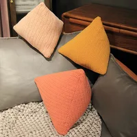 Sofa Triangle Pillow Waist Cushion Embroidery Wedge Backrest Pillow Soft Back Rest Bed Cushion Wedge Pillow Children Gift 2