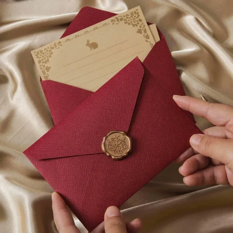 10pcs Window Envelopes for Letters DIY Handmade Gift Packaging Bag Wedding Party Invitation Card Cover Linen Texture Envelopes mailing envelopes window envelopes