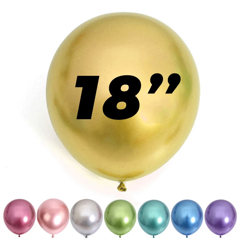 

50Pcs Metal Gold Balloons for Birthday Decoration 18inch Metallic Chrome Gold Balloons for Wedding Christmas Birthday Decor