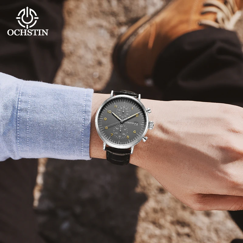 Ochstinprominente business high-end new fashion watches multi-functional quartz movement waterproof men's quartz watch