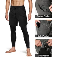 Men's Sport Pants 2 in1 Training Athletic Tracksuits Sportswear Workout Male Jogging Trousers Gym Fitness Running Pants Men 4