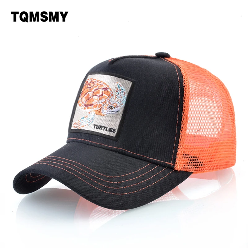 Men's Patch Baseball Caps Embroidery sea turtle pattern hat Outdoor Mesh Visor sun Snapback Cap Women Trucker Casquette bonnet