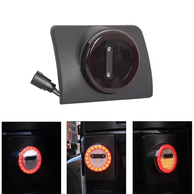 Conjunto de luz traseira led, 2 peças, sistemas de iluminação automática para jeep wrangler jk 2007-2017, sinal de seta reversa de freio, lâmpada traseira