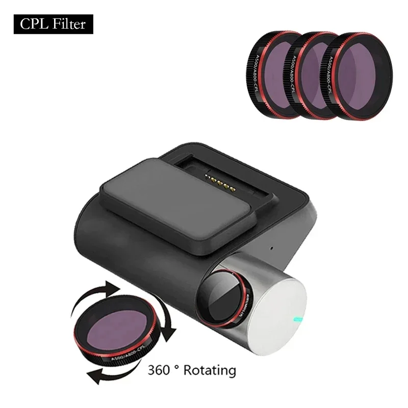 

for 70mai Dash Cam A200 CPL Filter rear camera RC11 CPL Filter FOR 70mai A200 Mount for 70mai A200 Static Stickers
