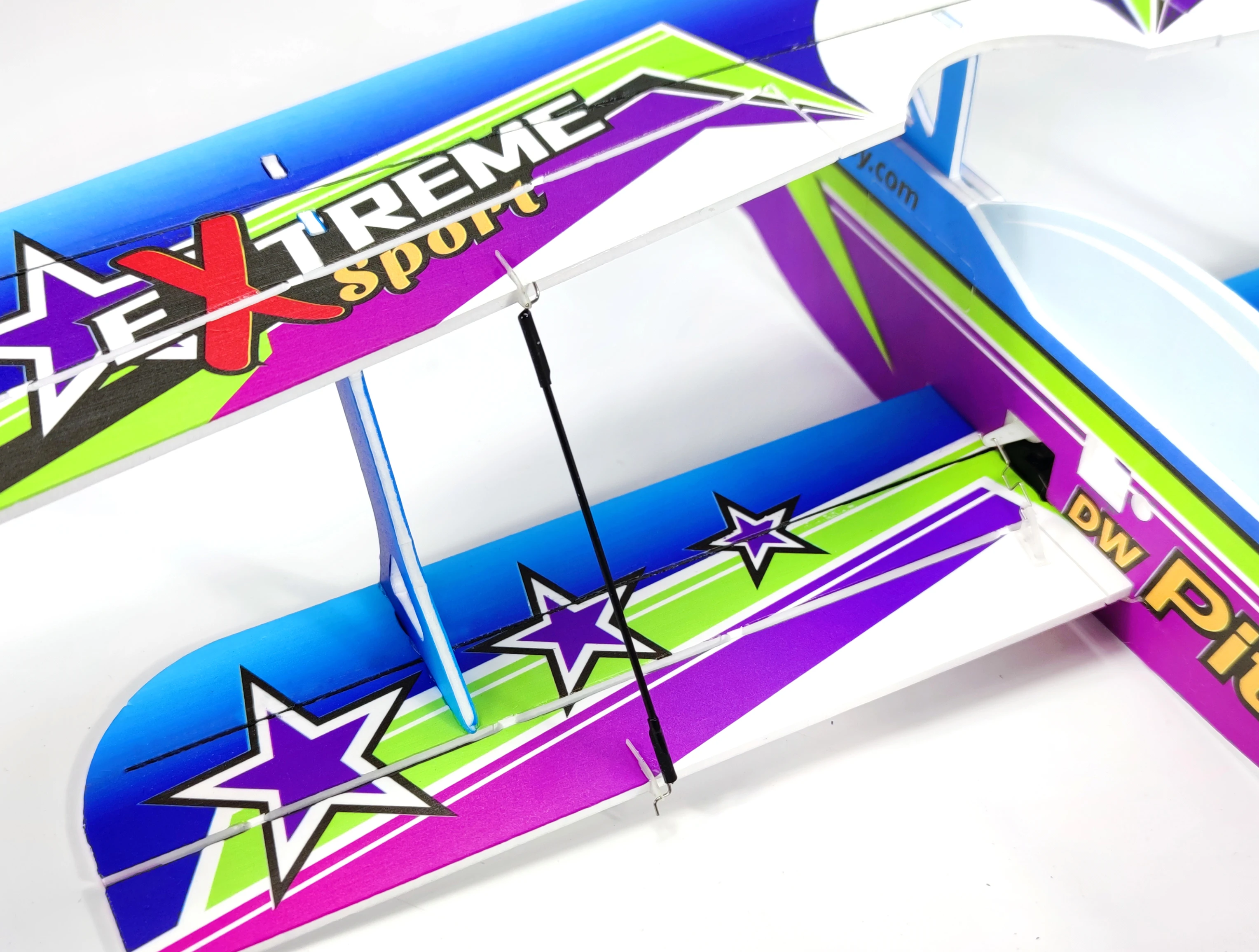 DW 하비 450mm PITTS PP RC 비행기 폼 소형 원격 조종 비행기 장난감 4채널 브러시리스 모터 키트 RC 3D 비행기 E30