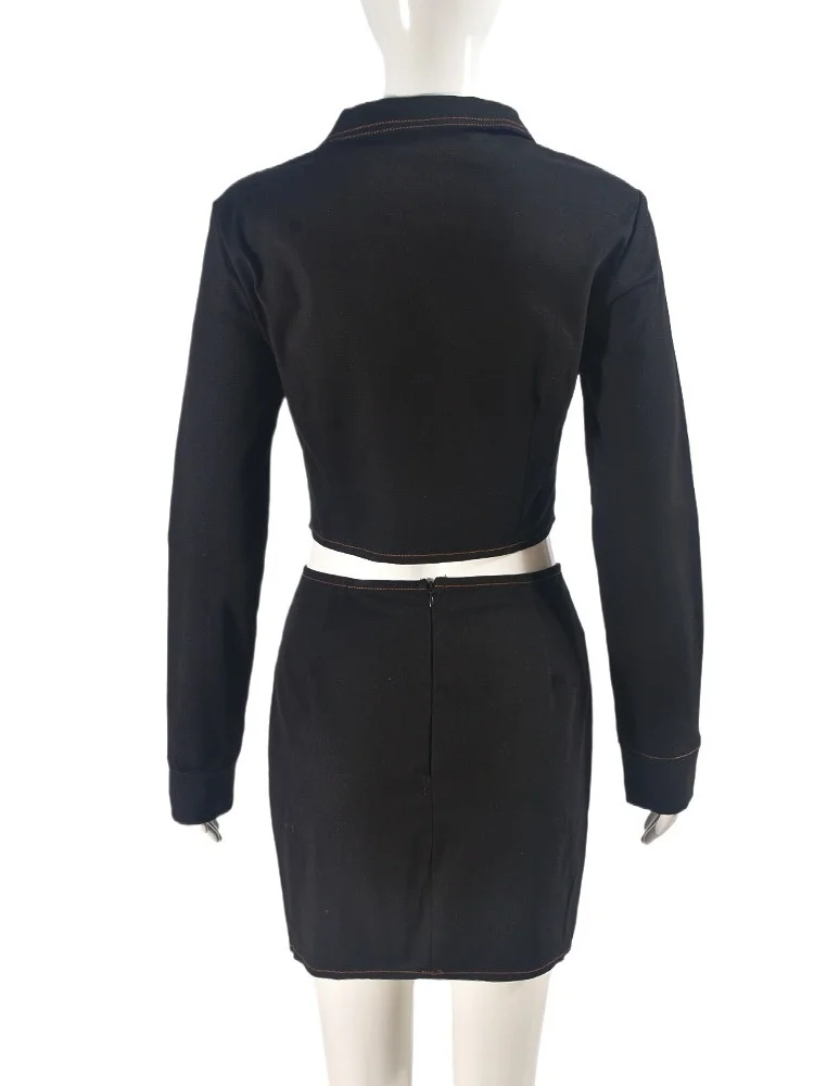 Wmstar Set Women Whoisale 2025 A New Cross Border Workwear for Europe America A Two Piece Short Skirt Sexy Casual Sexy Summer