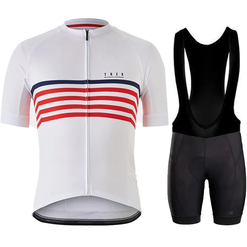 

Short Sets TREK Men's Mtb Cycling Pants Clothing Mens Summer 2024 Outfit Set Shorts Man Sports Bib Sportswear Jersey Pro Team