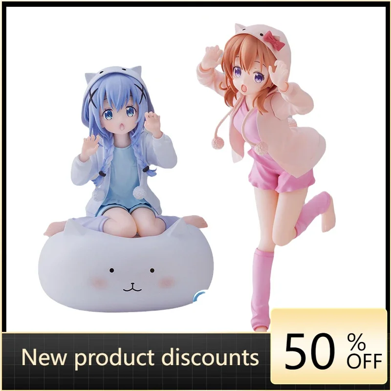 

Это заказ кролика 100% Оригинальная фигурка аниме Hoto Kokoa Kafuu Chino из натурального ПВХ, игрушечные фигурки, коллекционная кукла в подарок