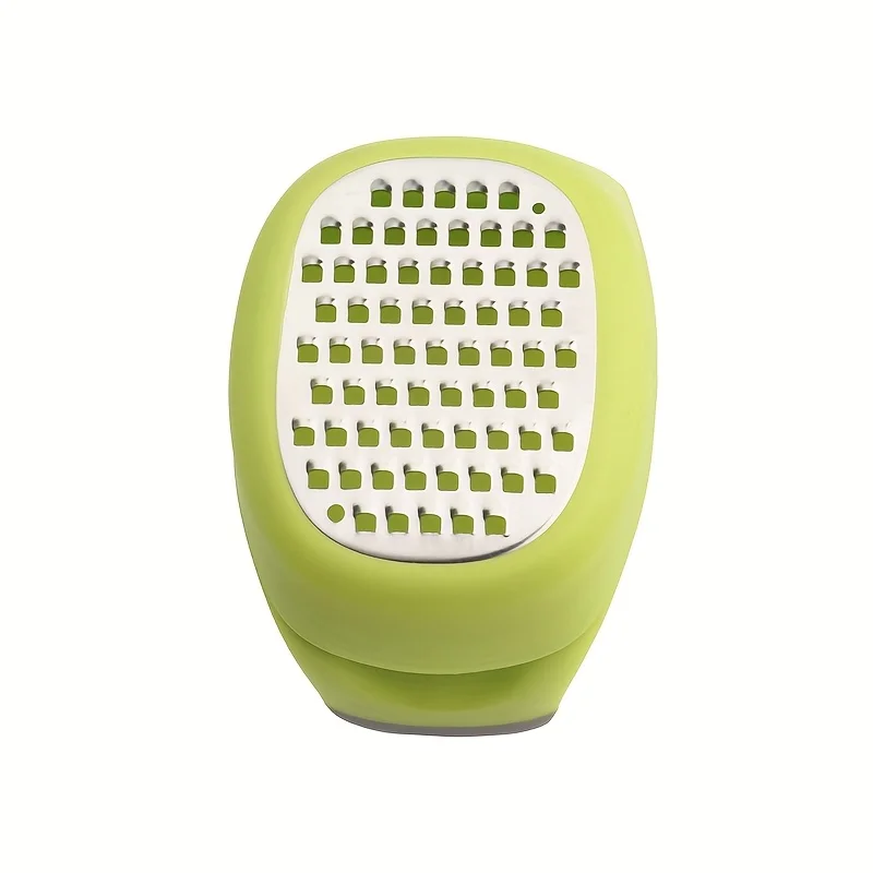 Stainless Steel 4-in-1 Manual Grater & Slicer - Lemon, Cheese,Garlic, Ginger Zester Shredder,Compact Kitchen Tool for Vegetables 6