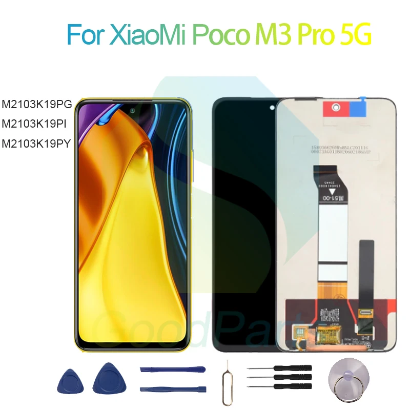 

For XiaoMi Poco M3 Pro 5G LCD Display Screen 6.5" M2103K19PG/PI/PY Poco M3 Pro 5G Touch Digitizer Assembly Replacement