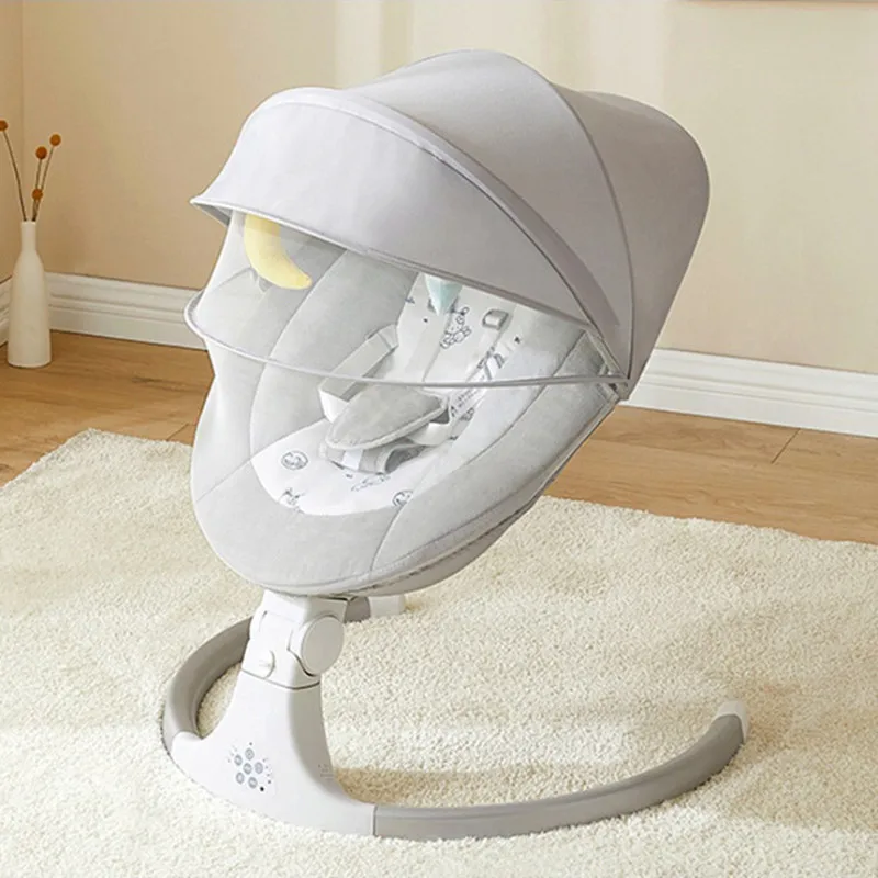 

Newborn Baby Cradle Baby Rocking Chair Sleeping Swing Bouncer Rocking Soothing Electric Cradle Bluetooth Rocker Chair With Seat