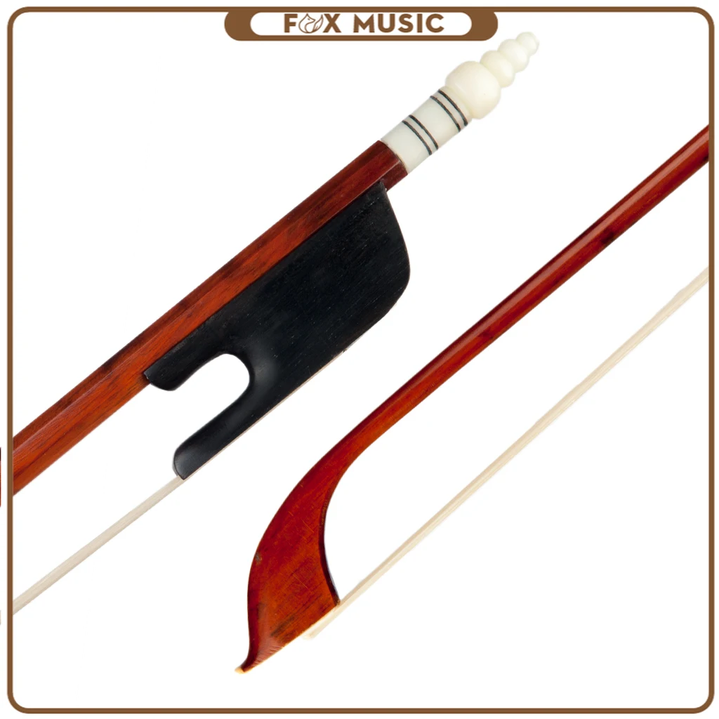 Professional Baroque Style Snakewood Violin Bow 4/4 Fiddle Bow White