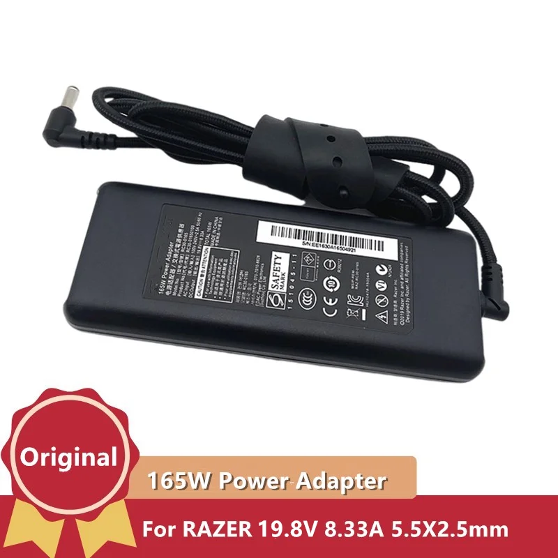 

Original AC Power Adapter Charger for Razer Blade Pro RZ09-0220 RZ09-0195 RC30-0165 RC30-01650100 RC03-0156 19.8V 8.33A 165W