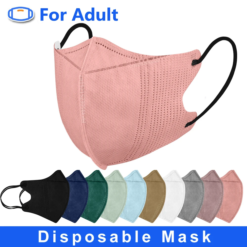Disposable Face Mask Disposable Protective Mask 4 Ply 95% Filtration Adult Masks