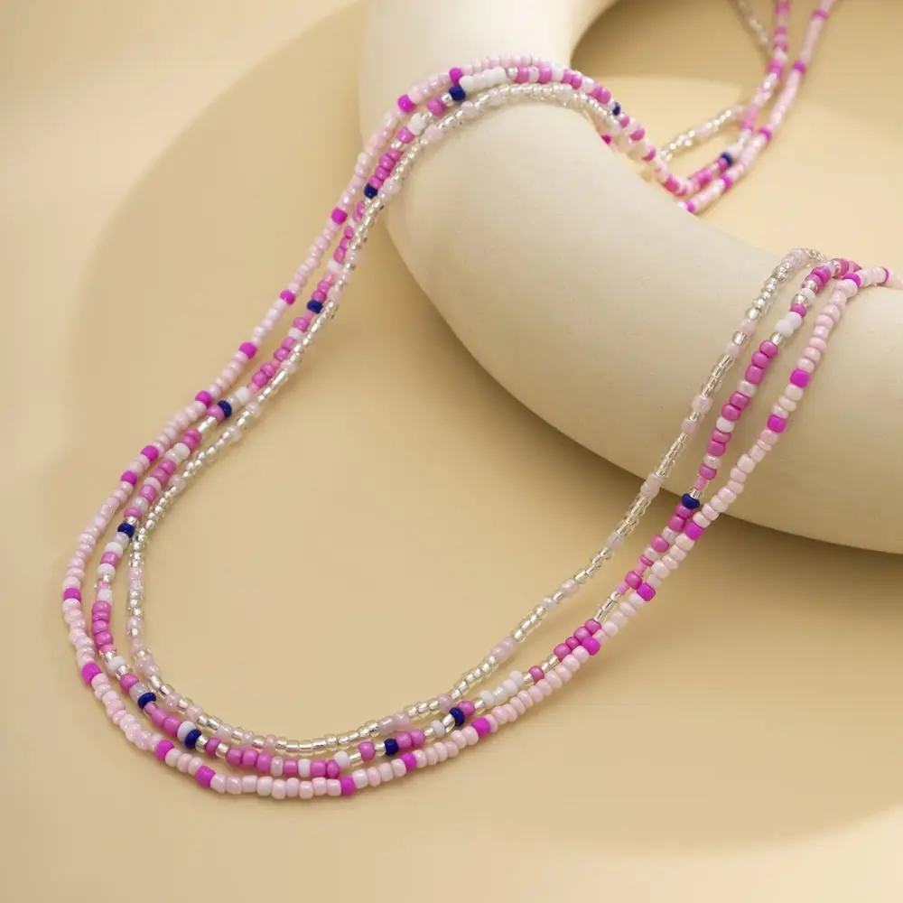 Body Jewelry Rice Bead Waist Chain Bohemian Style Colorful Belly Chain Ethnic Style Waist Jewelry Body Chain Jewelry - 5