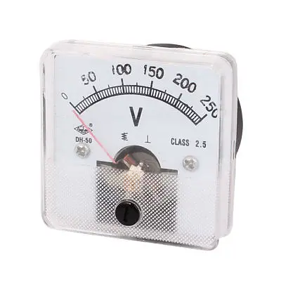 

DH-50 AC 0-250V 2.5 Class Plastic Panel Gauge Analog Voltmeter Voltage Meter