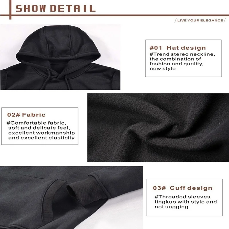 Men women Red Hoodies Autumn Long Sleeve Pullover Tops Casual Pocket Hoodies Unisex Outer Loose Sport Wear 4