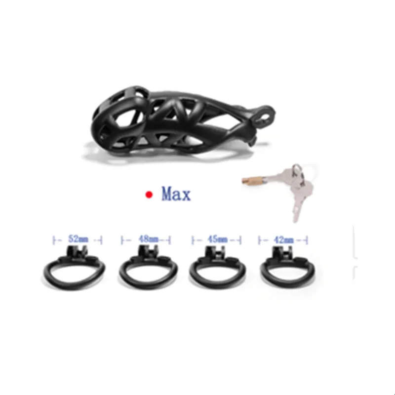 Male Cobra Chastity Device Kit Sex Toys For Men, Cock Cage Penis Ring Plastic holy trainer BDSM Adult Games Sex Shop