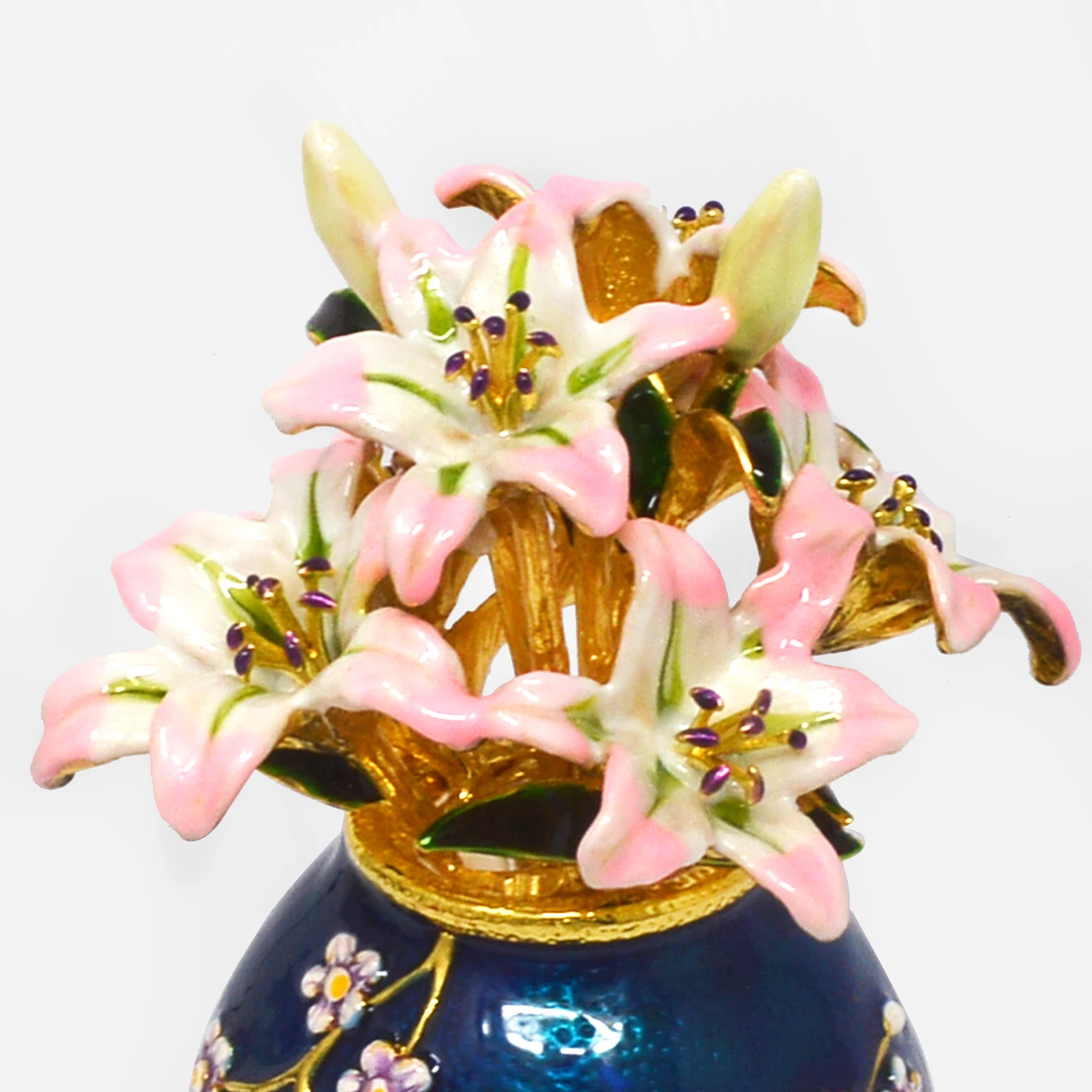 2024 Feng Shui Lily Vase Double Happiness Vase With Lilies Symbol Of Peace, Harmony And Tranquility w5471 5
