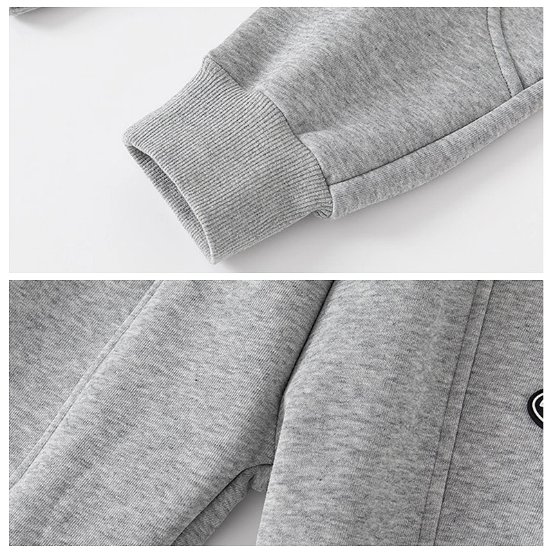 Pantaloni casual da esterno foderati in pile per ragazzi XUANMU Autunno/Inverno Pantaloni sportivi affusolati con polsini elastici in vita alla moda per bambini XB076_voghion.com