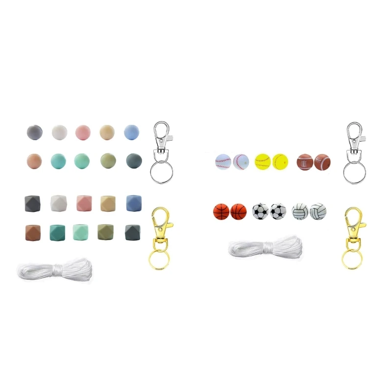

Round Star Shape Silicone Beads Diy Pacifier Clip Chain Bracelet Necklace Grade Silicone Baby Teething Teether Bead