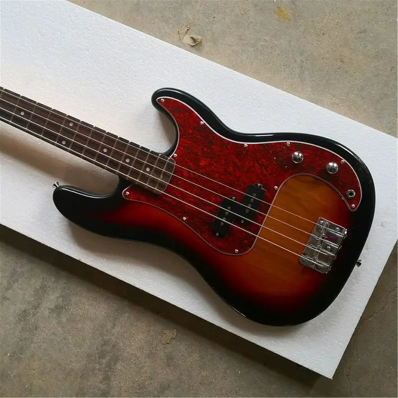 Bright Light Paint 4 String Bass Guitar 21 Frets Retro Craft Musical