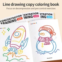 1 Connection Book, Kids Maze Game, Line Drawing, Coloring Book Suitable for 4-8 Ages Focus Training Brain Exercise 4