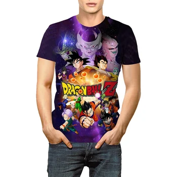Dragon Ball Summer fashion 3D Print T Shirts For Men Casual O-Neck Short Sleeve Oversized T-shirts Streetwear Anime Loose Tops