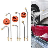 Pressure Washer Extension Wand Multi-Angled Water Gun Extension Stainless Steel Wand and Brass Nozzle With 1/4 Quick Connect 1