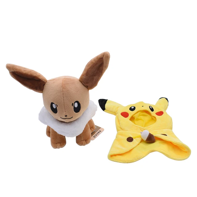 12 Inch Pikachu Cosplay Eevee Pokemon Weighted Plush Doll Soft Animal Hot Stuffed Toys Great Kawaii Gift Free Shipping 3