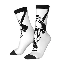 Vibrant Moon Walker Sports Socks: Colorful, Sweat - Absorbing Polyester Crew Socks - One Size (2)