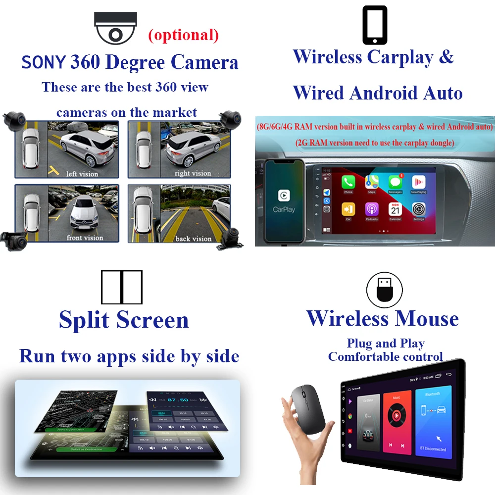 Z systemem Android 12 dla Great Wall Voleex C30 2010-2012 Carplay Radio samochodowe multimedialny odtwarzacz wideo nawigacja samochodowa ekran monitora telewizor Radio