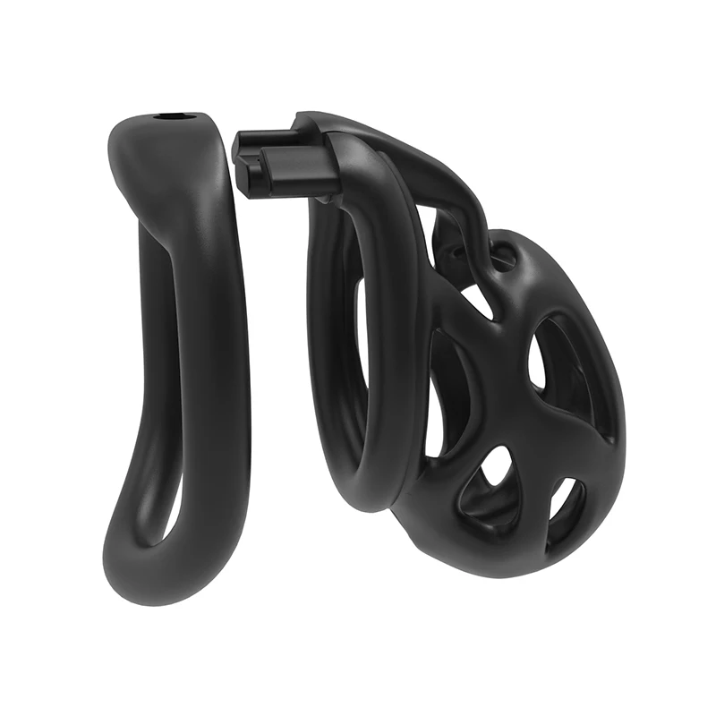 Cobra ES6 Male Chastity Device Breathable Cock Cage Mini Lock 4 Penis Rings Bondage Fetish Adult Sex Toys For Men
