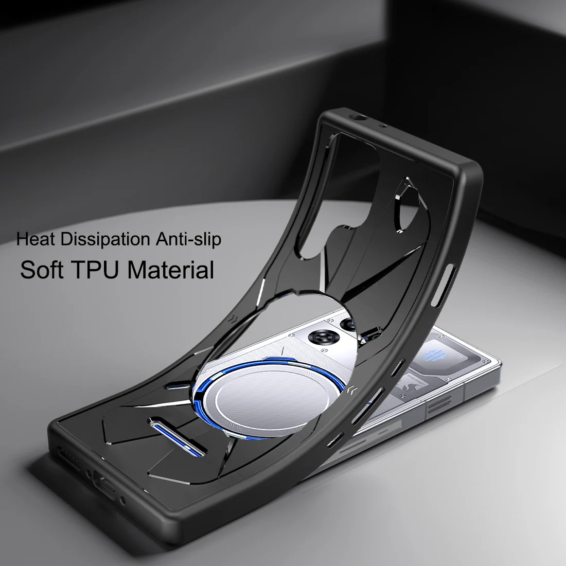 Durable Shockproof Red TPU Phone Case - Anti-Scratch Protection Cover
