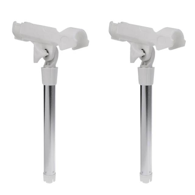 2Pcs Angle Adjustable Single Outrigger Rod Holder Boat Yacht