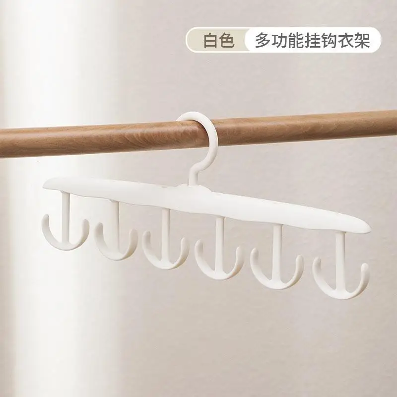 Cabide giratório com 12 ganchos, organizador de armário que economiza espaço para laços, cintos, roupa íntima, armazenamento portátil para casa e dormitório