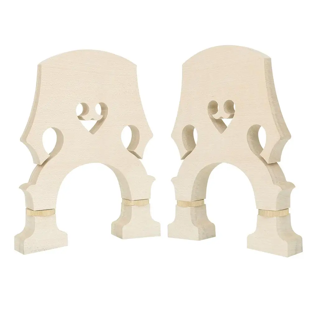 

Violin Maple Bridge Direct Fit Fully Adjusted Violin String Slots Feet Violin Bridge For Contrabass Violoncello Bass