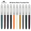 Jinhao 86 Fountain Ink Pen Classic Multi-Color Metal Iridium Tip Smooth Writing Pens High-Value Business Gift School Accessories 1