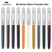 Jinhao 86 Fountain Ink Pen Classic Multi-Color Metal Iridium Tip Smooth Writing Pens High-Value Business Gift School Accessories 1