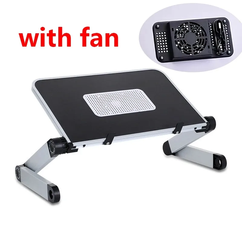 Adjustable Folding Laptop Desk Portable for Bed Table Notebook Cooler Fan Stand Multifunctional Computer Table Lap Office Desk 3
