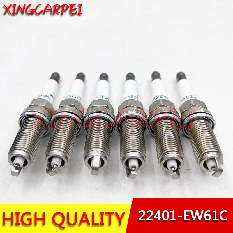 6pcs22401EW61CFXE22HR11DualIridiumSparkPlugforNissan350Z