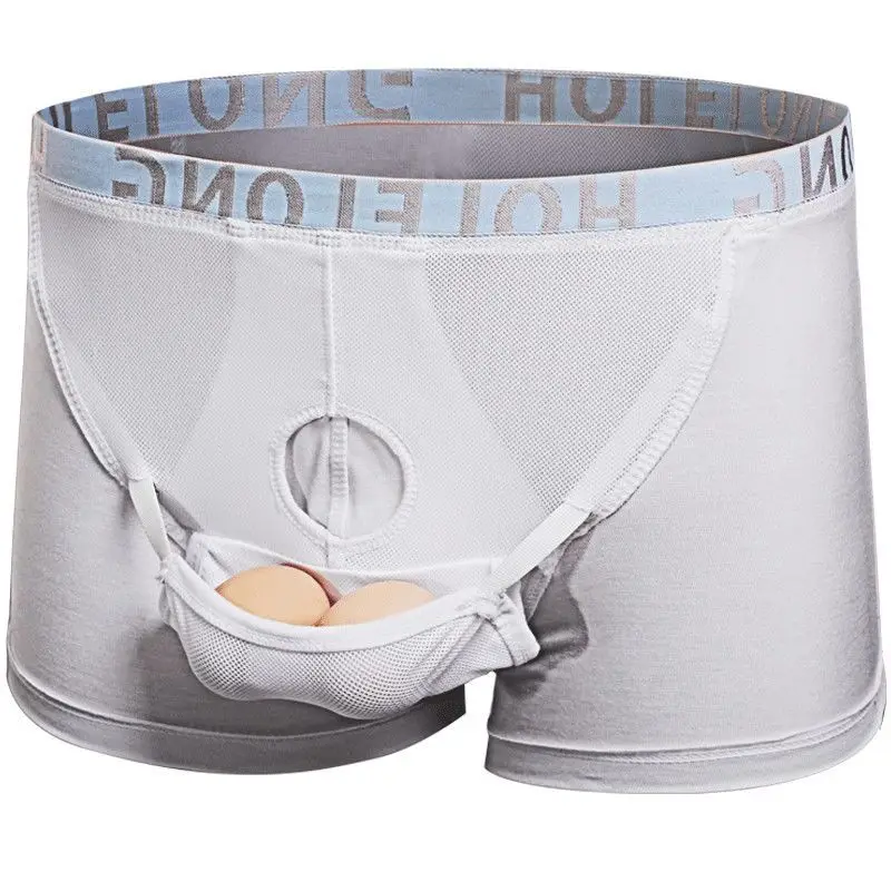 Men Scrotal Support Belt Functional Underwear Health Care Boxer Spermatic Vein Testicle Lifting Bullet Scrotal Separation Boxers
