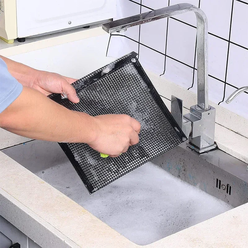 Reusable Non-Stick BBQ Barbecue Bags Mesh Grill Bags for Charcoal Gas Smokers BBQ Veggie Grill