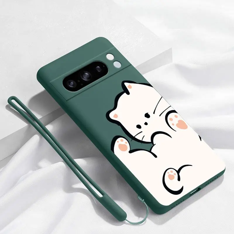 Fluffy Kitten Bracelet Silicone Phone Case Cover