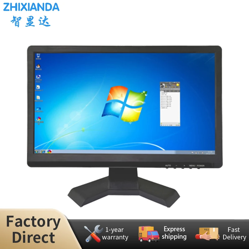 

Zhixianda 15.6 Inch Widescreen 1920*1080 HD IPS Screen LCD Raspberry Pi Home Security Computer Monitor With VGA/HDM Interface