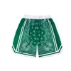New Summer NBA star style cashew flower Mesh Short Classic Floral Printed Gym Shorts Men's Gym Basketball Sports Beach Shorts 4