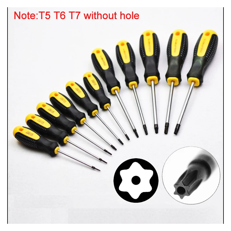 マナT5セット uxcell 5 Pcs T5 Magnetic Torx Screwdriver Bits, 1/4 Inch Hex