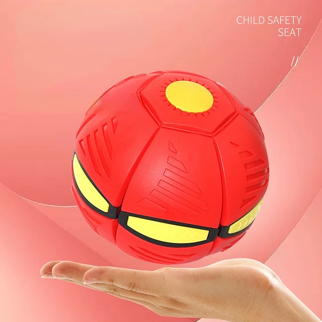Flying UFO Flat Throw Disc Ball Without LED Light Magic Ball Toy Kid Outdoor Garden Beach Game Children's sports balls 4