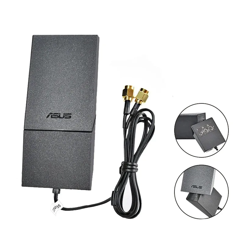 Original ASUS 2T2R Dual Band WIFI Moving Antenna Folding Rotating Aerial Signal Booster for Wireless Network Card Modem Router wifi antenna,antenna signal booster