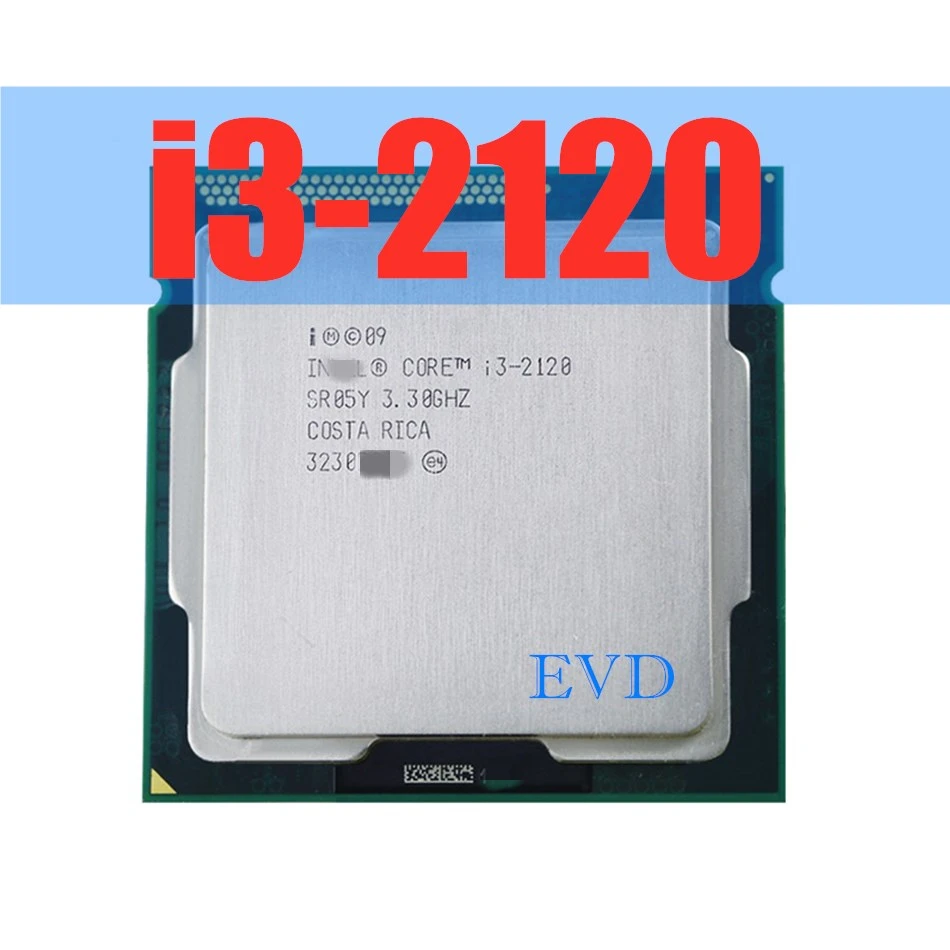 top cpu core i3-2120 3.3ghz dual-core cpu processor 3mb 65w lga1155 i3 2120 desktop cpu socket 1155 cpu chip